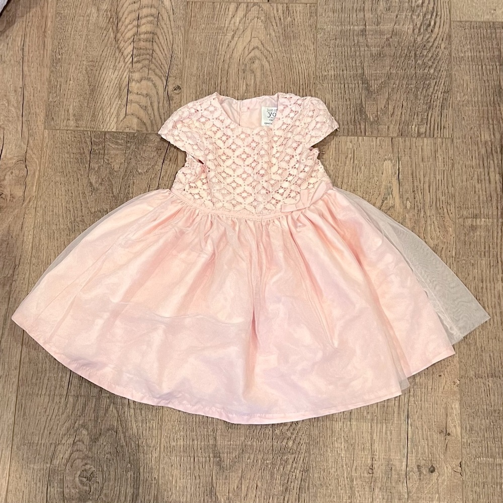 CARTER’S | pink tulle/lace bodice dress